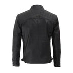 Mens Black Biker Leather Jacket